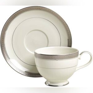 Mikasa Palatial Platinum Fine China Coffee/Tea Service for 8